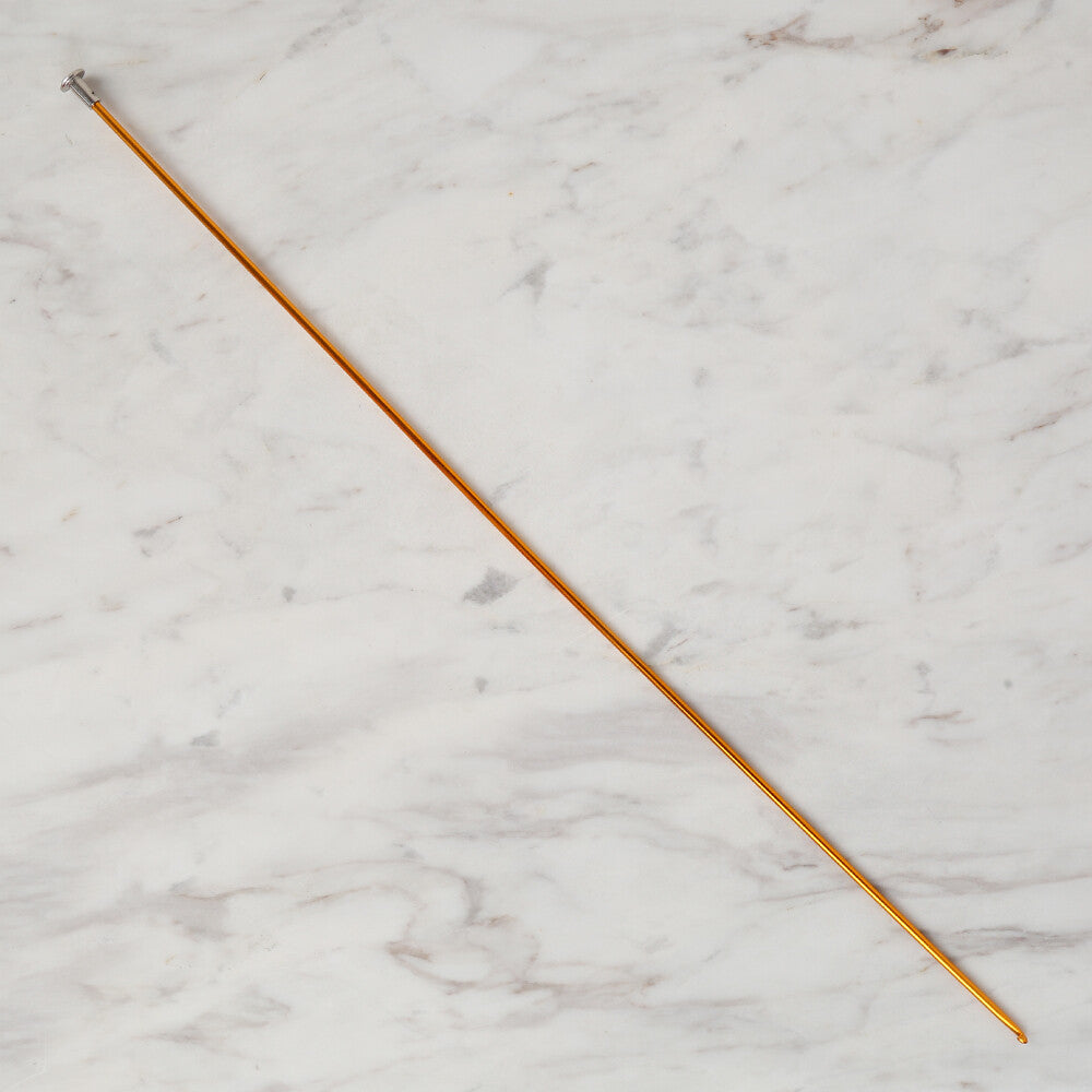 Loren Crafts 2,5 mm 35 cm Sarı Renkli Metal Gagalı Örgü Tığ - LRN327